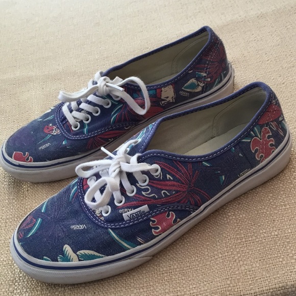 Vans Van Doren pattern denim/palm fronds - Picture 6 of 8